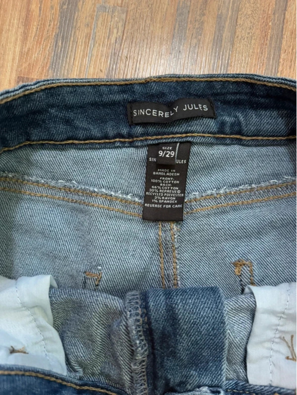 Sincerely Jules shorts size 9/29 - Picture 3 of 3